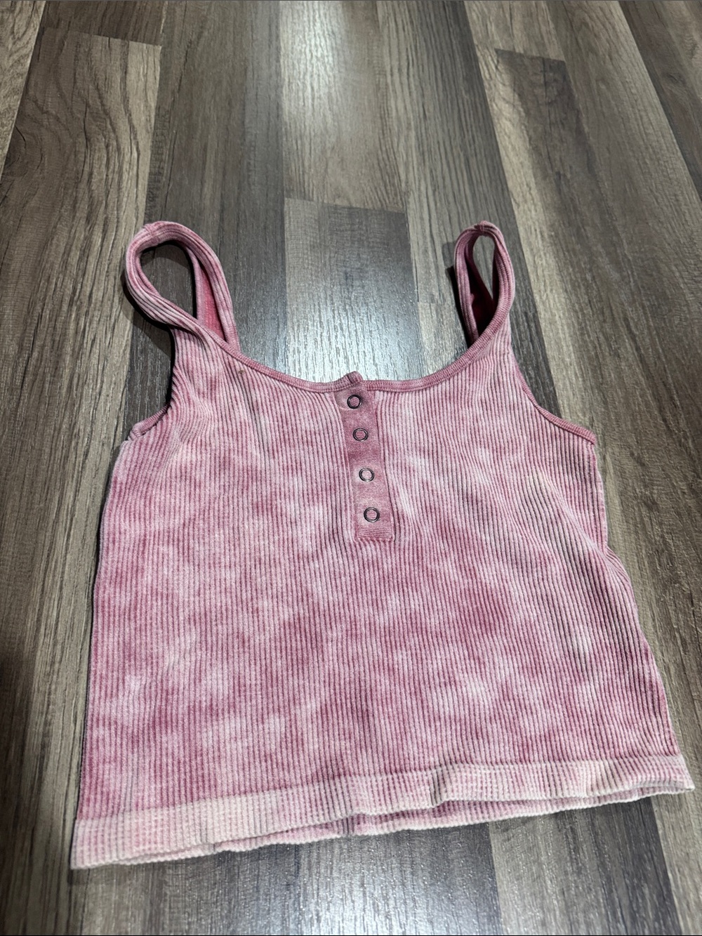 American Eagle Outfitters Pink Ribbed Tank Top